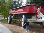 The Big Red Wagin in the park