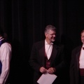 Rich Lapp along with the other chorus directors accepting their awards.