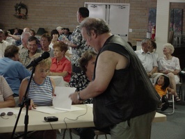 Judging Panel and Dan in costume