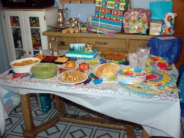 The birthday spread