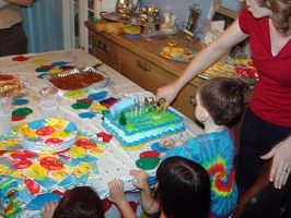 Cutting the cake