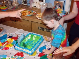 Cutting the cake