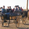Chris, Papa and Nicolas off on another wagon ride.