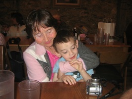 Nona and Nicolas playing.