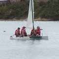 Chris, Scott, Mark, and Amy sailing