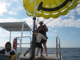 Mark preparing to Parasail