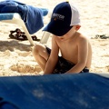 Nicolas in the sand