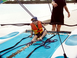 Nicolas showing Grandpa how to steer