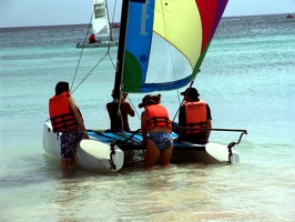 Travis, Julie and Chris getting ready 2