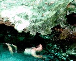 Eric in the cenote