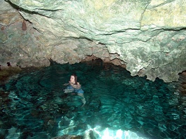 Travis in the cenote