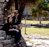 Travis and Chris at Tulum