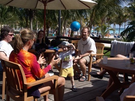 Eric, Julie, and Nicolas playing ball 3