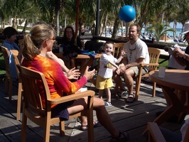 Eric, Julie, and Nicolas playing ball 4