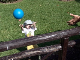 Julie and Nicolas playing ball 4