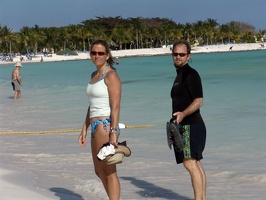 Julie and Eric on the beach