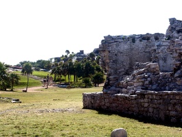 Looking east from the NW corner turret (towards the ocean).