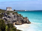 Tulum lighthouse with resorts in the background 1