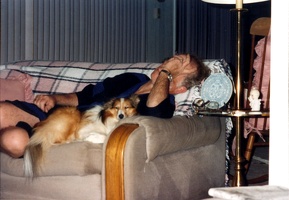 Mark and Punkin napping