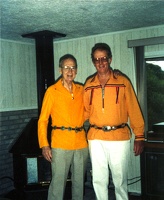 Photo dated 8/1991, Gallup, Linda house, Grampa and Dad