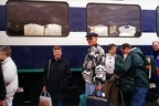 Getting on train to Denali