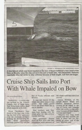 G. St. John Whale, article in Albuquerque Journal