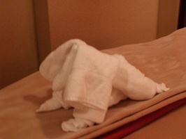 Towel Animals in room  053