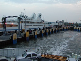    Leaving the dock.