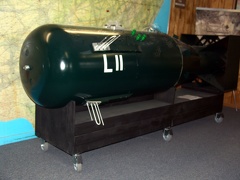 Mock-up of nuclear bomb at Wendover airport