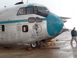 Air America prop airplane at Wendover airport