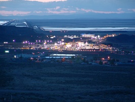 Wendover from a nearby hill clearly showing the curvature of the earth (the road in the upper left distance is razor straight, a