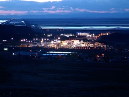 Wendover from a nearby hill clearly showing the curvature of the earth (the road in the upper left distance is razor straight, a