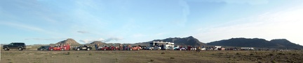 Entire race grid panorama