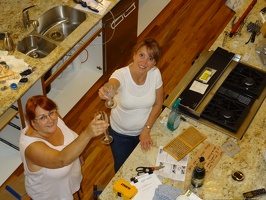 Toasting the new kitchen (almost done)