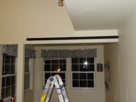 Installing the right-rail for Victoria's barn door