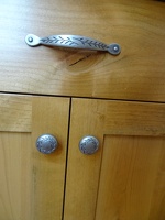 The cabinet and drawer door pulls