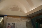 Smoothing and preparing the ceiling surface for painting, texturing of the walls