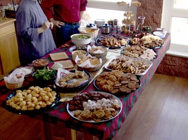 Nessa, Eric, and the TJ party goodies table 2
