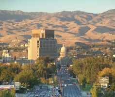 Multiple matts of Boise downtown