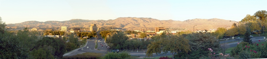 Panorama of Boise's downtown area from the old train station.