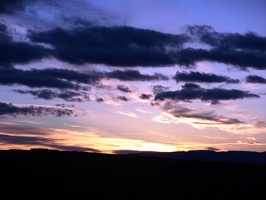 Sunset near Green River, Utah