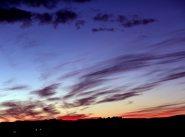 Sunset near Green River, Utah