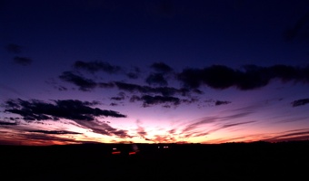 Sunset near Green River, Utah