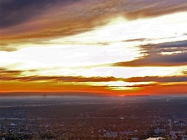 October sunset from Table Rock