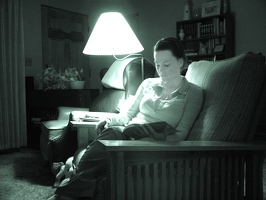 Christina reading (infrared)