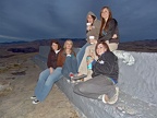 Cute girls on TableRock watching the sunset